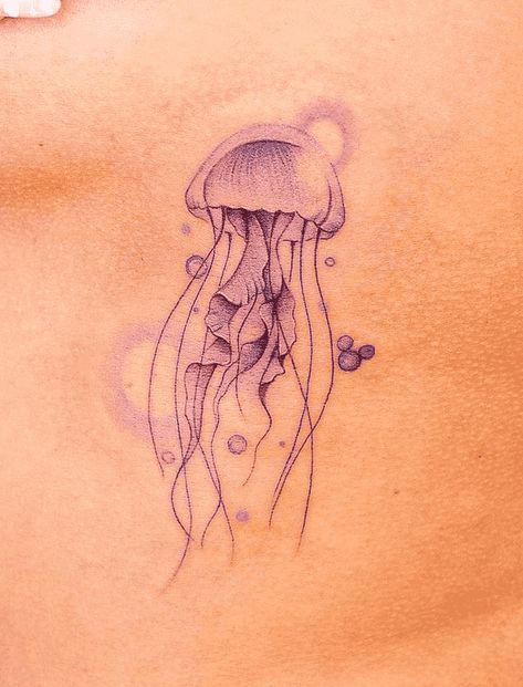 Jellyfish Tattoo Design Images (Jellyfish Ink Design Ideas) 2 Jellyfish Tattoo, Aesthetic Jellyfish Tattoo, Medusa Jellyfish Tattoo, Galaxy Jellyfish Tattoo, Cartoon Jellyfish Tattoo, Medusa Animal Tattoo, Jellyfish Back Tattoo, Jellyfish Tattoo Thigh, Cute Jellyfish Tattoo