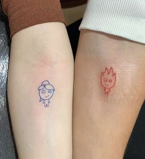 Funny Cousin Tattoos, Maching Tattoos Mini, Wii Remote Tattoo, Father Daughter Matching Tattoos, Infinity Couple Tattoos, Maching Tattoos, Matching Tats, Tato Minimal, Bestie Tattoo