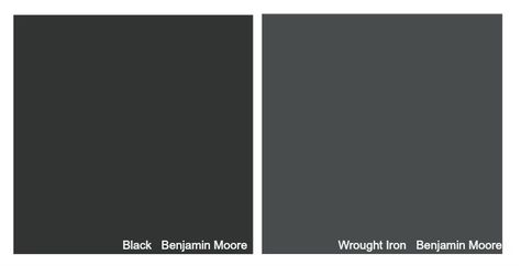 Color Spotlight Wrought Iron Benjamin Moore. Remodelaholic Bm Wrought Iron, Benjamin Moore Wrought Iron, Wrought Iron Paint, Best Gray Paint, Black Paint Color, House Paint Color Combination, Color Combinations Paint, Exterior House Paint Color Combinations, Popular Paint Colors