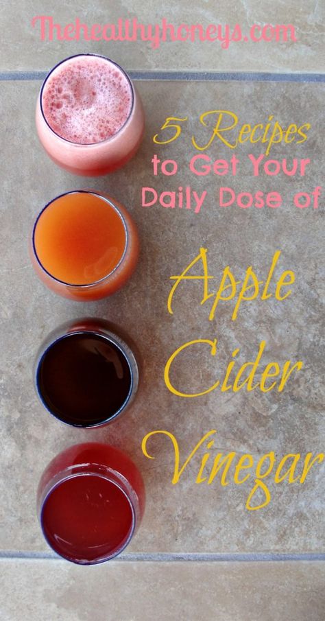 5 Recipes to Get Your Daily Dose of Apple Cider Vinegar - The Healthy Honeys Apple Cider Vinegar Recipes, Healthy Honey, Cold Sores Remedies, Natural Cold Remedies, Natural Cough Remedies, Cold Remedies, Healthy Eating Habits, Drinks Smoothies, Detox Drinks