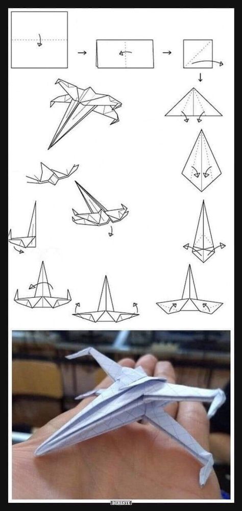 Paper Airplanes Instructions, Star Wars Origami, Origami Airplane, Kraf Kertas, Star Wars X Wing, Creative Origami, Origami Dragon, Paper Craft Videos, Origami Patterns