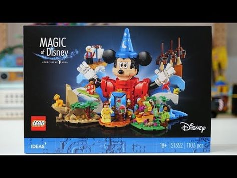 (413) LEGO Ideas 21352 Magic of Disney - LEGO Speed Build Review - YouTube Lego Disney Villains, Tangled Lego Set, Disney Princess Lego Sets, Disney Lego Sets, Disney Lego, Lego Classic 10696, Lego Ideas, Lego Sets, Lego