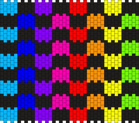 Kandi Panel, Kandi Bag, Rainbow Checkered, Kandi Cuff Patterns, Kandi Cuffs, Diy Kandi Bracelets, Diy Kandi, Kandi Kid, Beaded Banners