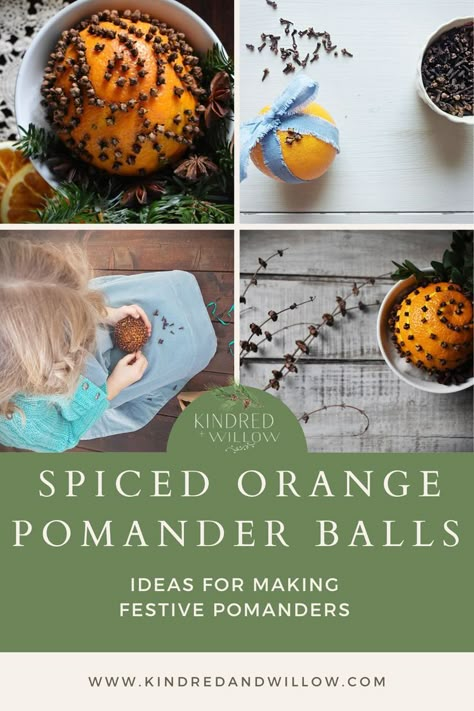 Orange Pomanders, Yule Traditions, Pomander Balls, Orange Clove, Orange Christmas, Home Smell, Holiday Tablescapes, Orange Spice, Nature Play