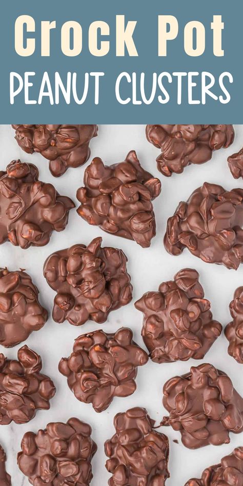 Crockpot Peanut Clusters, Peanut Clusters In Crockpot, Crockpot Candy Recipes, Christmas Confections, Chocolate Peanut Clusters, Grandma Recipes, Lighter Recipes, Holiday Candy Recipes, Chocolate Clusters