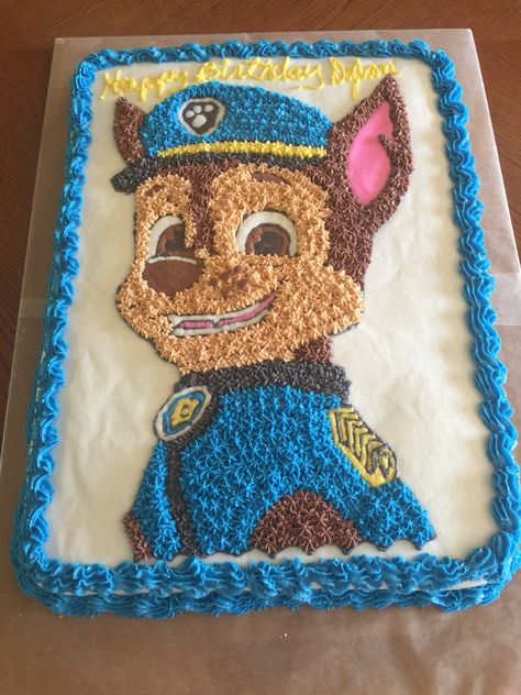 Paw patrol Chase cake Paw Patrol Chase Cake, Chase Cake, Paw Patrol Cupcakes, Paw Patrol Birthday Cake, Paw Patrol Chase, Paw Patrol Cake, Chase Paw Patrol, Paw Patrol Birthday Party, Happy Birthday Funny