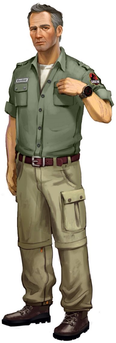 Telltale's Jurassic Park The Game Concept Art - Dr Harding Jurassic Park The Game, Jurassic Park Characters, Park Games, Dinosaur Park, Michael Crichton, Jurassic Park World, Game Concept Art, Prehistoric Creatures, Game Concept