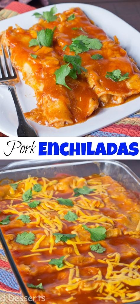 Enchiladas Pork Easy, Leftover Pork Enchiladas, Pulled Pork Enchiladas Easy, Pulled Pork Leftover, Creamy Italian Sausage Soup, Leftover Pork Roast, Pulled Pork Enchiladas, Recipes Using Pork, Pork Enchiladas