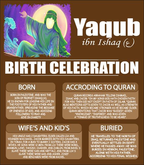 The twin brother of Yaqub (Peace be upon Him), Al Eis disliked the fact that Yaqub (Peace be upon Him) was favored by his father and by Allah (Glory be to Him) with prophethood. Prophet Yaqub, Glory Be, Birth Celebration, Peace Be Upon Him, Twin Brothers