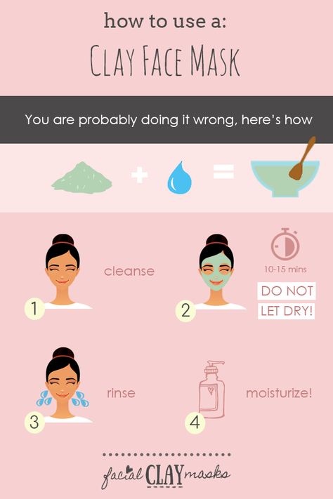 How to Use a Dry Clay Mask - Hint: you may be doing it wrong Skin Infographic, Skin Education, Face Mask Brush, Tumeric Face Mask, Clay Face Mask, Clay Face, Home Remedies For Hair, Clay Faces, Face Facial