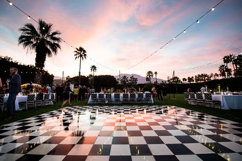 Modern Boho wedding with bright colors at the Parker Palm Springs. #parkerpalmsprings #parkerpalmspringswedding #palmspringswedding #palmspringsweddinginspiration #bridegroom #modernboho Checkerboard Dance Floor, Wedding Venues In California, Palm Springs Garden, Palm Springs Wedding Venues, Palm Springs Outfit, Palm Springs Decor, Palm Springs Aesthetic, The Parker Palm Springs, Palm Springs Architecture