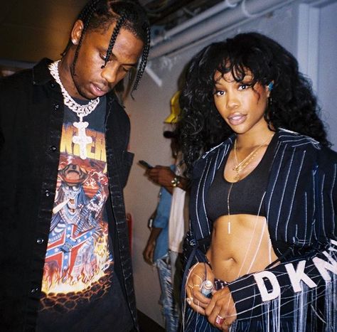 Travis Scott \\ SZA Open Arms, Travis Scott, Wall, White