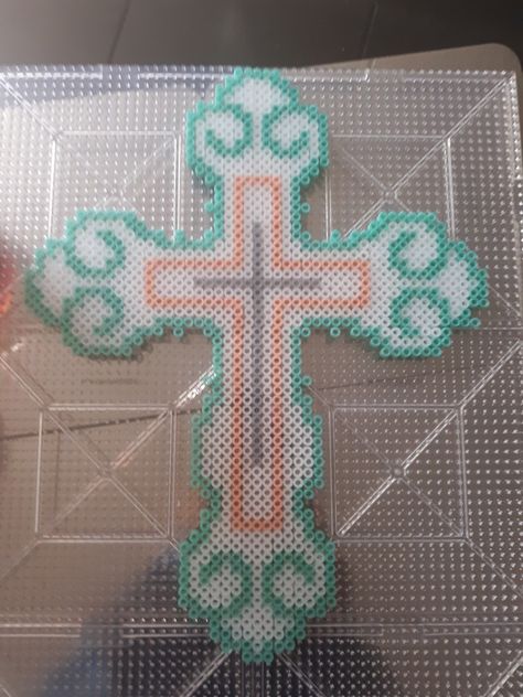 Dove Perler Beads, Perler Beads Cross, Angel Perler Bead Patterns, Cross Perler Bead Patterns, Christian Perler Bead Patterns, Perler Beads Angel, Cross Perler Bead Pattern, Cross Perler Beads, Christian Perler Beads