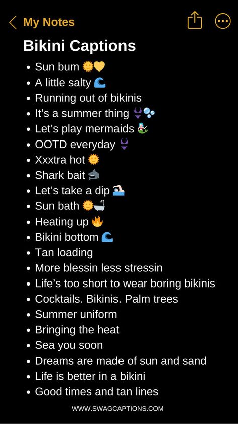 Dive into summer with our collection of Bikini Captions For Summer Fun! Whether you're lounging by the pool or hitting the beach, find the perfect caption to capture those sunny vibes. Pool Ig Captions, Pool Captions For Instagram, Water Captions, Pool Captions, Summer Instagram Captions, Best Instagram Captions, Quotes Insta, Caption Ig, Pool Vibes