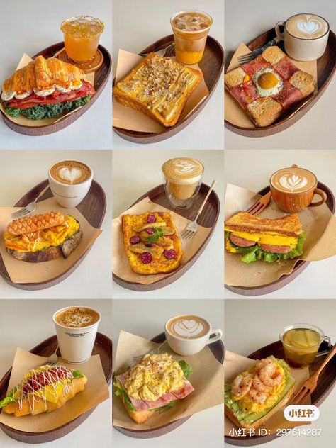 Healthy Food Business Ideas, Cafe Food Ideas Coffee Shop, Cafe Food Ideas, Xiaohongshu Food, Aesthetic Food Recipes, Tattoo Food, Korean Breakfast, Madrid Food, Wholesome Breakfast