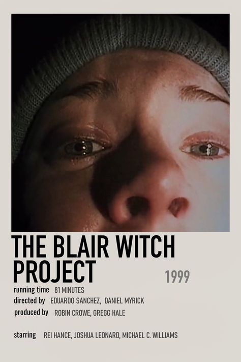 The Blair Witch Project Poster, Blare Witch Project, Halloween Movie Poster, October Movies, The Blair Witch Project, Blurry Pics, Indie Movie Posters, Film Recommendations, Polaroid Posters