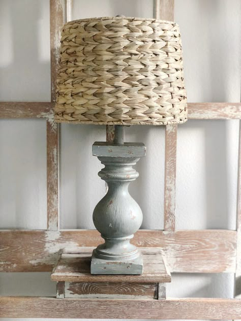 Cottage Farmhouse Lamps, Entry Table Lamp Ideas, Farmhouse Small Table Lamps, Lakehouse Inspiration, Table Lamp Diy, Dining Table Lamp, Whitewashed Bedside Lamps, Modern Farmhouse Table Lamps Wicker, Apartment Garage