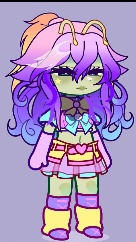 Gacha Club Alien Oc, Alien Drawing Aesthetic, Gacha Styles Ideas, Gacha Life Alien Oc, Gacha Club Alien, Alien Gacha Oc, Cute Alien Oc, Alien Outfit Ideas, Alien Oc Design