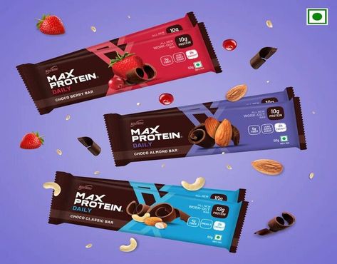 Protein Bar Aesthetic, Protein Bar Design, Sugar Free Protein Bars, Protein Bar Packaging, Protein Bar Brands, Chocolate Protein Bar, Benefits Of Protein, Marley Coffee, High Calorie Snacks