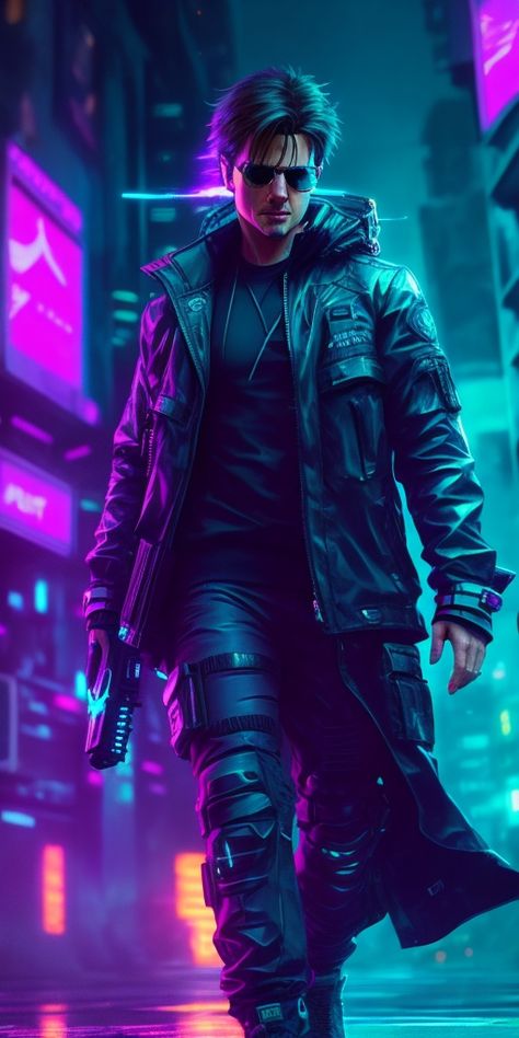 Cyberpunk Fashion Men, Cyberpunk Boy, Access Granted, Cyberpunk Wallpaper, Supernatural Oc, Cyberpunk Men, Cyberpunk Male, Cyberpunk Streetwear, Cyberpunk Red