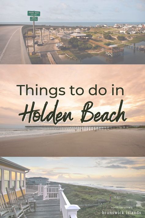 Planning a beach vacation or visiting Holden Beach, North Carolina? Here are things to do, places to stay, and where to eat in Holden Beach. Holden Beach North Carolina, Holden Beach Nc, Best Family Beaches, Girls Beach Trip, Coastal North Carolina, Nc Beaches, Beach North Carolina, Holden Beach, Island Town