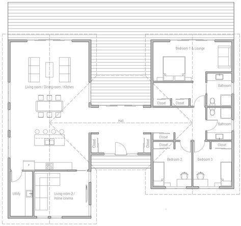 house design house-plan-ch486 10 L Shaped Bungalow Plans Ireland, H Shaped House Plans Layout, T Shaped House Plans, H Shaped House Plans, Irish House Plans, U Shaped House Plans, House Plans Ireland, U Shaped Houses, House Designs Ireland