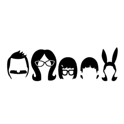 Bobs Burgers Funny, Stickers Simple, Creative Stickers, Laser Cut Wood Crafts, Bob's Burgers, Family Cartoon, Clear Background, Bobs Burgers, Cricut Craft Room