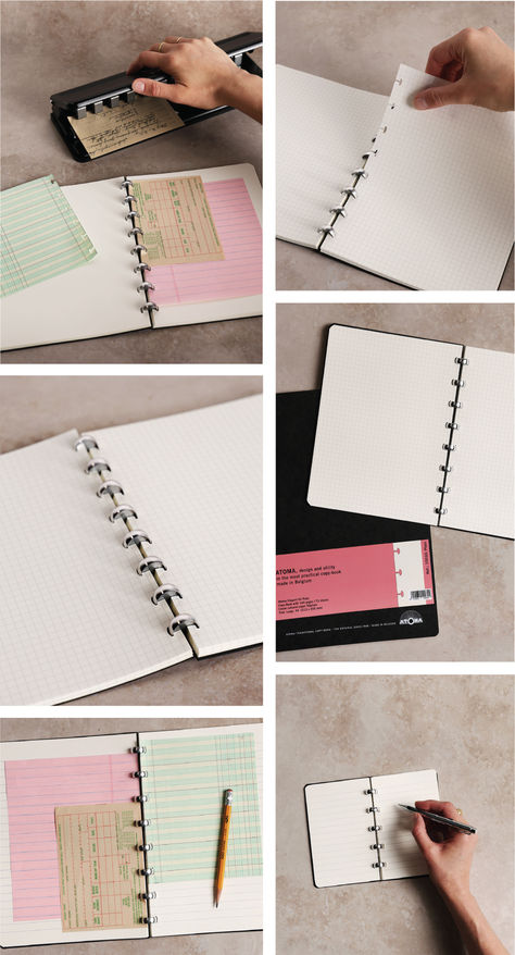 Meet Atoma! 👋 The Atoma notebook system features a unique disc binding that allows you add and remove pages with ease. We like Atoma for a multitude of reasons, like the fact that it lays flat when it’s open 📖, doesn’t leave a mess when you remove pages, and can be refilled endlessly with grid, ruled, or blank sheets. 🌎  Read more about Atoma on our website and see why it’s quickly becoming one of our favorite alternatives to traditional spiral-bound notebooks. 📒 Disc Binding, Tearing Paper, Disc Notebook, Discbound Notebook, Commonplace Book, Spiral Binding, Torn Paper, General Store, Book Inspiration