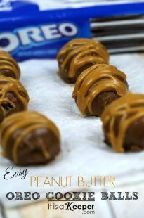 This easy Peanut Butter Oreo balls recipe is a fun twist on basic OREO Cookie Balls! OREO Cookie Balls are one of my family’s favorite holiday treats!  Every year, I have to make several batches of these goodies to keep my guys happy. It’s no problem though.  The recipe couldn’t be simpler with just 3 easy ingredients.  And, anything … Oreo Balls Recipe, Oreo Cake Pops, Oreo Truffles Recipe, Oreo Cookie Balls, Easy Truffles, Cookie Balls, Peanut Butter Oreo, Oreo Balls, Candy Truffles