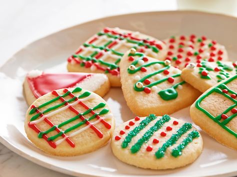 Sugar Cookies #HolidayBaking #SugarCookies Sugar Cut Out Cookie Recipe, Food Network Sugar Cookie Recipe, Cut Out Cookie, Cut Out Cookie Recipe, Sugar Cookie Recipe, Kitchen Food, Sugar Cookies Recipe, Royal Icing Cookies, Cookies Ingredients