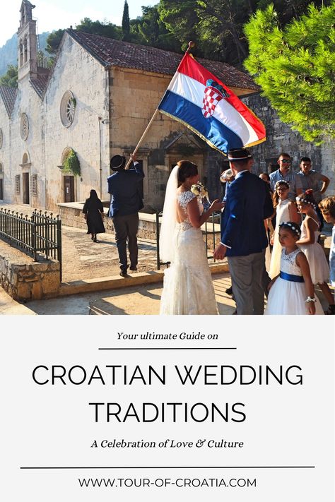 Let’s shed some light on Croatian Wedding tradtions: Are you planning a visit to Croatia in the summertime? You may be lucky enough to witness a traditional Croatian wedding party walking or driving through the streets, dressed in their finest attire. These grandiose celebrations are a staple of Croatian culture, often featuring guest lists of up to 300 people and a love of partying. Croatian Culture, Croatian Wedding, Croatia Wedding, In The Summertime, Wedding Traditions, Traditional Music, Love Culture, Guest List, Survival Guide