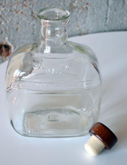 Repurpose Bourbon Bottles, Mouthwash Dispenser Ideas, Repurpose Bottles, Mouthwash Container, Captain Morgan Bottle, Diy Soap Dispenser, Patron Bottles, Soap Dispenser Diy, Irish Kitchen