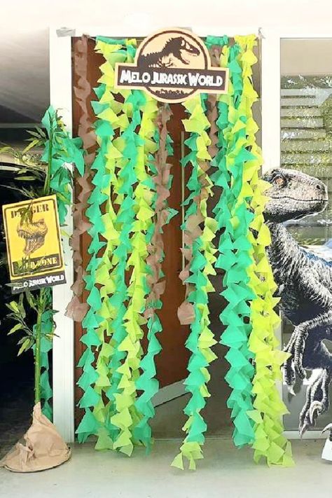 Dino Photobooth, Dinosaur Backdrop Ideas, Dino Vbs, Dinosaur Vbs, Dinosaur Graduation, Dinosaur Photo Booth, Dinosaur Cutouts, Dinosaur Themed Food, Dinosaur Backdrop