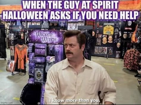 I know more. Decoration For Halloween, Halloween Memes, Horror Halloween, Hysterically Funny, Halloween Horror, Spirit Halloween, Popular Memes, Halloween Funny, Halloween Fun