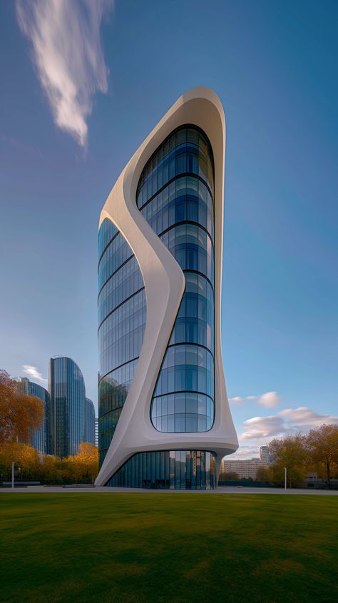 Contemporary concrete business center in London. 3 levels. The architecture should be ultra-modern, featuring minimalist design principles with innovative and unique shapes. Materials like glass and concrete should be prominently used, reflecting a blend of natural elements and modern engineering. The building should stand out as a symbol of London’s dynamic and forward-thinking nature, with a focus on sleekness and a futuristic aesthetic. Architecture Photography, Nikon D750, 4k --v 6  --stylize 250 Glass And Concrete, Aesthetic Architecture, Futuristic Aesthetic, Photography Nikon, Nikon D750, Graduation Project, Unique Shapes, Forward Thinking, Design Principles