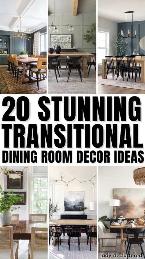 20 Stunning Transitional Dining Room Decor Ideas Transitional Dining Room Decor, Moving Into A New House, Transitional Dining Room, Transitional Decor Living Room, Living Room Decorating, Inspire Me Home Decor, Living Room Design Decor, Design Apartment, Transitional Living Rooms