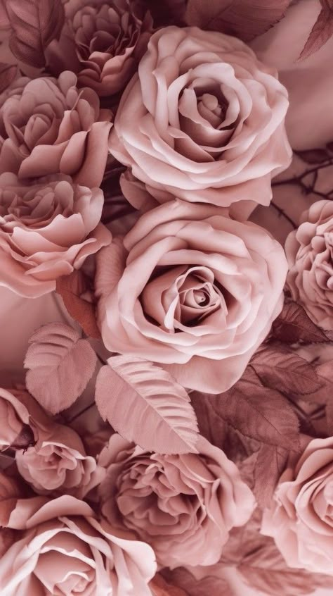 Mauve Flowers Aesthetic, Blush Aesthetic Pictures, Dusky Pink Aesthetic, Beige Rose Aesthetic, Rose Color Aesthetic, Old Rose Aesthetic, Dusty Rose Wallpaper, Boho Floral Arrangements, Feminine Aesthetic Wallpaper