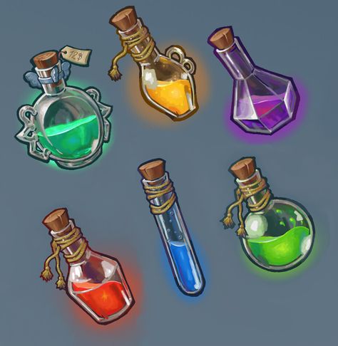 Bottle Drawing, Props Concept, Magic Bottles, 2d Game Art, Props Art, Fantasy Props, Affinity Designer, Potion Bottle, Motivational Art