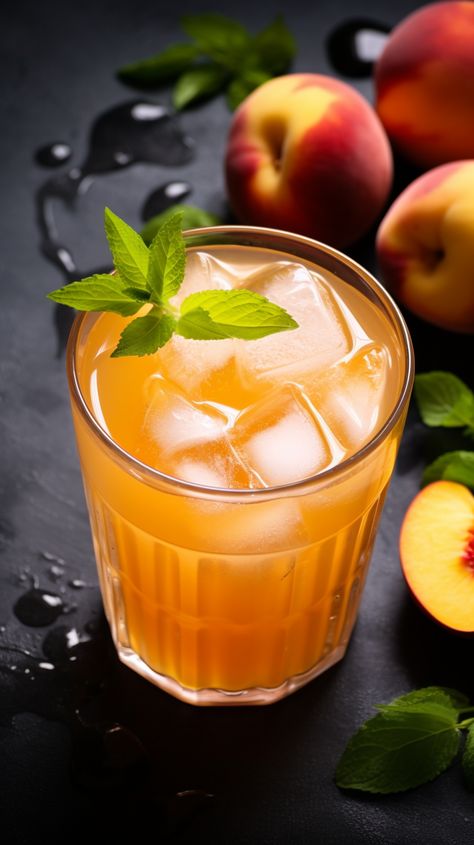 Ginger Peach Lemonade [35 Minutes] – Chasety Peach Lemonade Recipe, Homemade Orange Juice, Orange Juice Cocktails, Orange Juice Smoothie, Orange Juice Recipes, Makanan Aesthetic, Orange Juice Drinks, Peach Recipes, Desserts Ideas