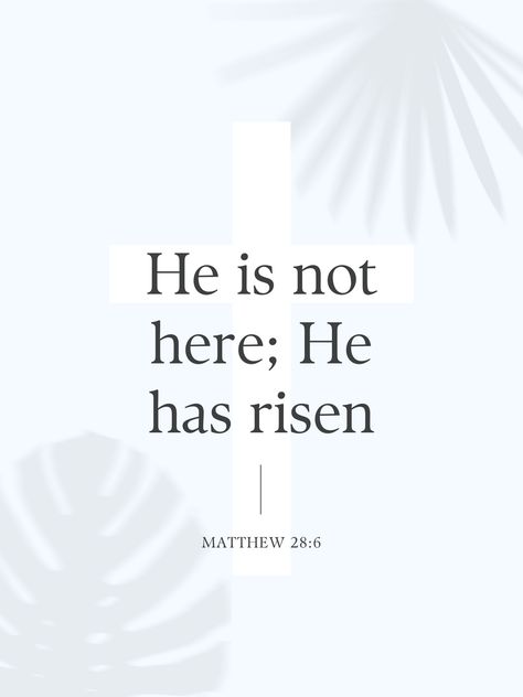 He is not here; He has risen. #bibleverses #bible #Jesus #aesthetic Jesus Aesthetic, Verse Poster, Bible Verse Posters, He Has Risen, The Bible, Bible Verse, Digital Files, Bible Verses, Bible