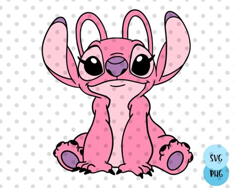 Angel Stitch Drawing, Angle From Stitch, Pink Stitch Drawing, Stitch And Angel Drawing Easy, How To Draw Angel From Lilo And Stitch, Angel Stitch Tattoo, Stitches Girlfriend, Angel Lilo And Stitch Drawing, Stitch And Angel Drawing