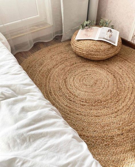 Jute Mat, Aesthetic Indian, Jute Mats, Jute Round Rug, Jute Carpet, Jute Rugs, Centre Table, Cotton Carpet, Carpet For Living Room