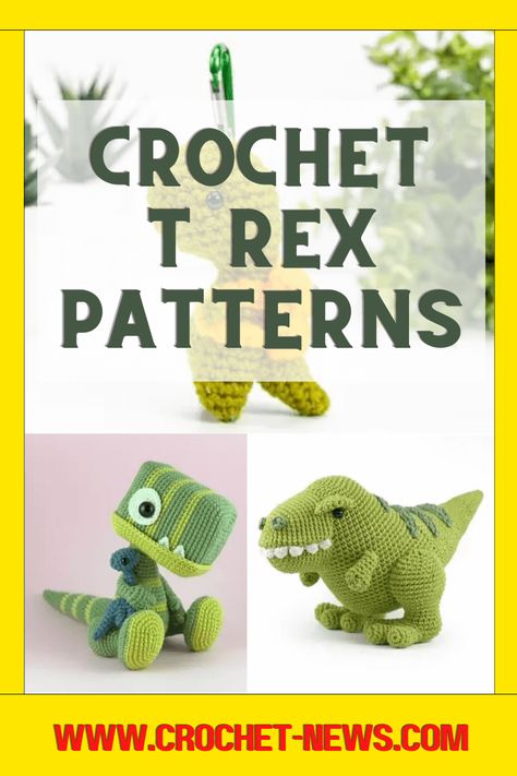 Crochet Dinosaur Pattern Free Easy, Crochet T Rex Pattern Free, Crochet T Rex Pattern, T Rex Crochet Pattern Free, Amigurumi T Rex Free Pattern, Trex Amigurumi Free Pattern, Mini T Rex Crochet Pattern Free, Trex Crochet, Trex Crochet Pattern