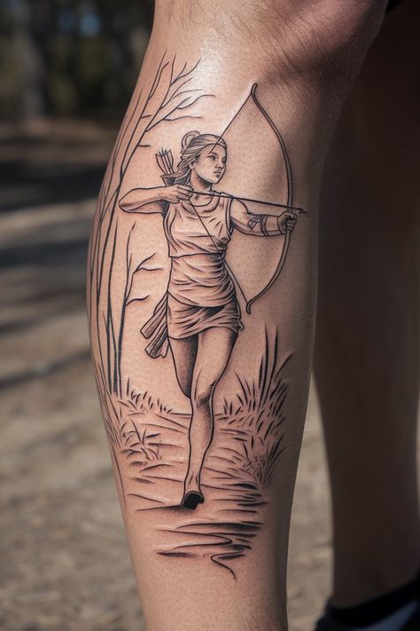 20 Artemis Tattoo Ideas That Celebrate the Greek Goddess – inkspiredtattoos.com Goddess Iris Tattoo, Goddess Iris, Artemis Tattoo, Athena Tattoo, Dynamic Tattoo, Tattoos On Side Ribs, Stag Tattoo, Iris Tattoo, Goddess Tattoo