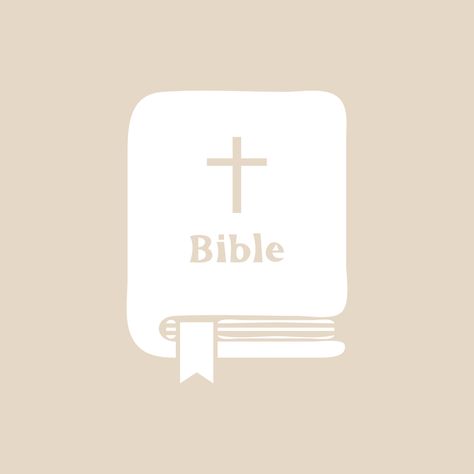 Bible Png Aesthetic, Bible App Icon, Bible Icon, Notion Board, Godly Reminders, Christian Culture, Matthew 5 44, Vintage App, Beige Icons