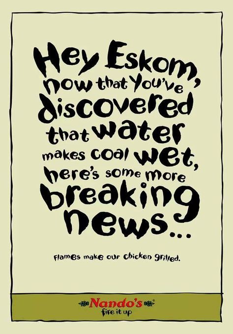 #HeyEskom #BreakingNews Loadshedding Jokes, South Africa Quotes, African Jokes, Morning Quotes For Friends, Say No More, Chicken Humor, Graphic Design Fun, Southern Africa, Real Funny Jokes