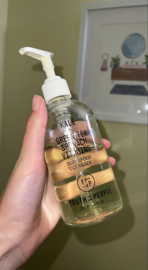 Youth to the People Superfood Cleanser. Gentle face wash that clears breakouts Kale Cleanser, Clean Face Wash Facial Cleanser, Youth To The People Cleanser, Kale Green Tea Cleanser, Green Tea Face Wash, Green Tea Cleanser, 2024 Skincare, Kale Green Tea Spinach Vitamins, Yttp Kale + Green Tea Cleanser