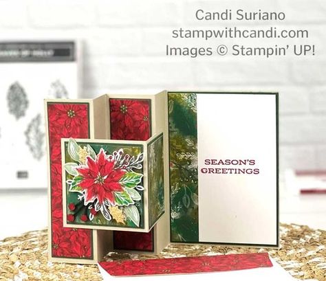 Stampin Up Boughs Of Holly Dsp, Christmas Folding Cards, Su Leaves Of Holly Cards, Boughs Of Holly Cards, Boughs Of Holly Dsp Stampin Up Cards, Boughs Of Holly Stampin Up Cards, Leaves Of Holly Stampin Up Cards, Stampin Up Leaves Of Holly, Leaves Of Holly