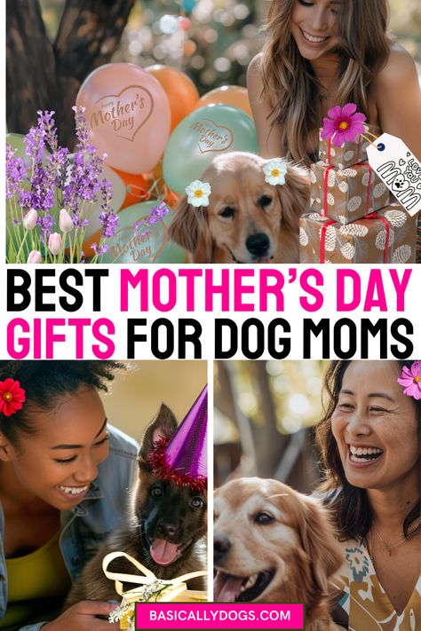 Best Mother’s Day gifts for dog moms - including thoughtful custom jewelry and personalized art for the many devoted dog moms, dog lovers, and pet parents out there. It’s the perfect time to celebrate the special bond between a fur mama. Find thoughtful customized paw print jewelry ideas, personalized dog wall art ideas, and unique dog lover's gift basket ideas! Discover the most amazing dog mom gifts for dog lovers and make this Mother’s Day for dog moms with the perfect dog mom gift ideas! Dog Mom Mothers Day Gift Ideas Diy, Dog Mom Day Quotes, Dog Lover Gift Basket, Dog Mom Quotes Mothers Day, Mother's Day For Pet Parents, Happy Mother’s Day Dog Mums, Dog Mothers Day, Dog Mom Mother’s Day, Dog Spaces