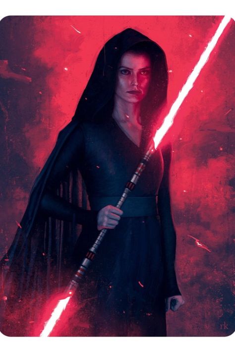 Empire Magazine released this card of Dark Rey . This magazine is definitely worth a look, as Star Wars the Rise of Skywalker is what this issue is all about! #starwars #rey #darkrey #theriseofskywalker Rey Palpatine, Rey Cosplay, John Bennett, Star Wars Sith, Rey Star Wars, Star Wars Wallpaper, Star Wars Artwork, Star Wars Fan Art, Star Wars Pictures